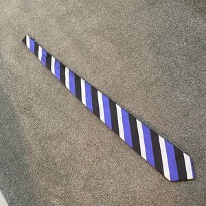 BOSS tie silver, blue, black.